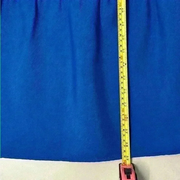 NWT Tory Burch Jane Dress Blue Dahlia Cap Sleeve Knee Length Size 10 - Picture 9 of 11